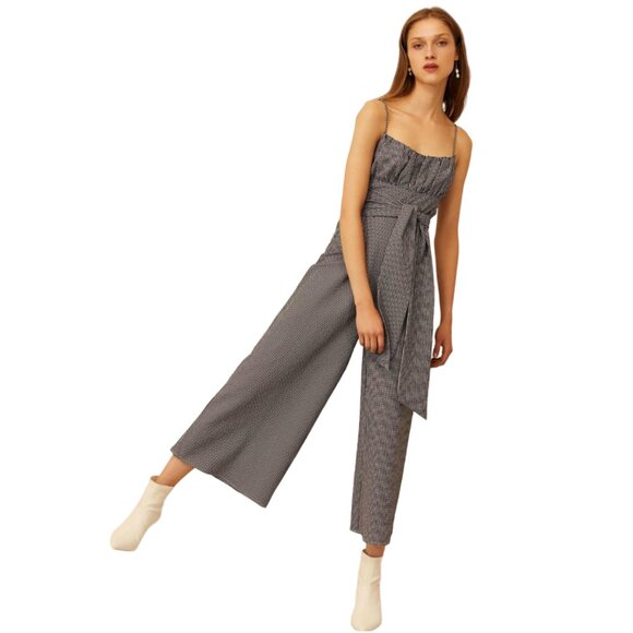 C/MEO Collective Ovation Wild Let Jumpsuit Gingham Size‎ XS - Picture 1 of 13